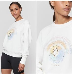 Spiritual Gangster M Universe Bridget Raglan Sweatshirt Pullover Graphic Sun